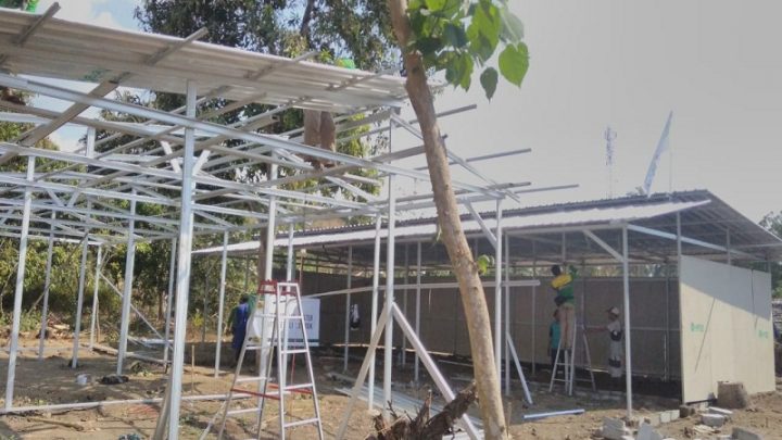 LAZGISPeduli Kebut Pembangunan Shelter di Gangga Lombok Utara