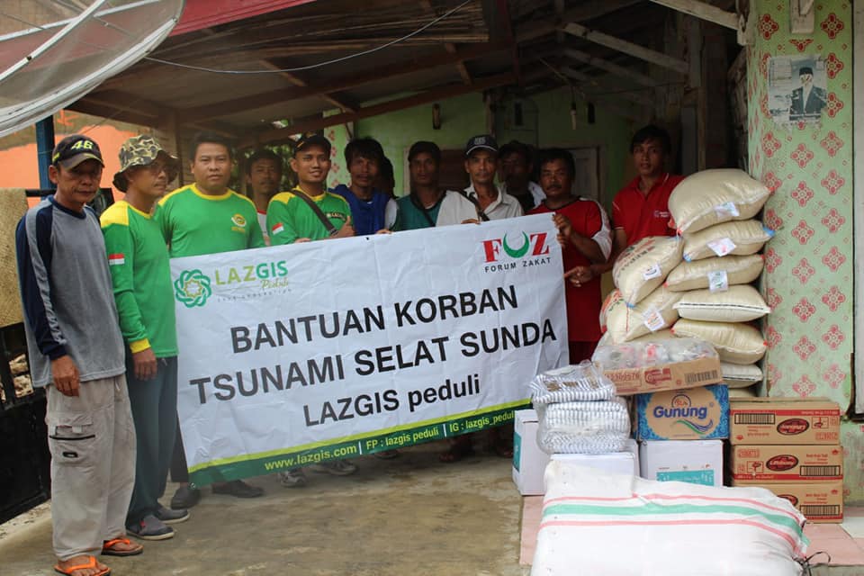 LAZGISPeduli Kembali Salurkan Bantuan Kemanusiaan untuk Penyintas Tsunami Selat Sunda di Banten