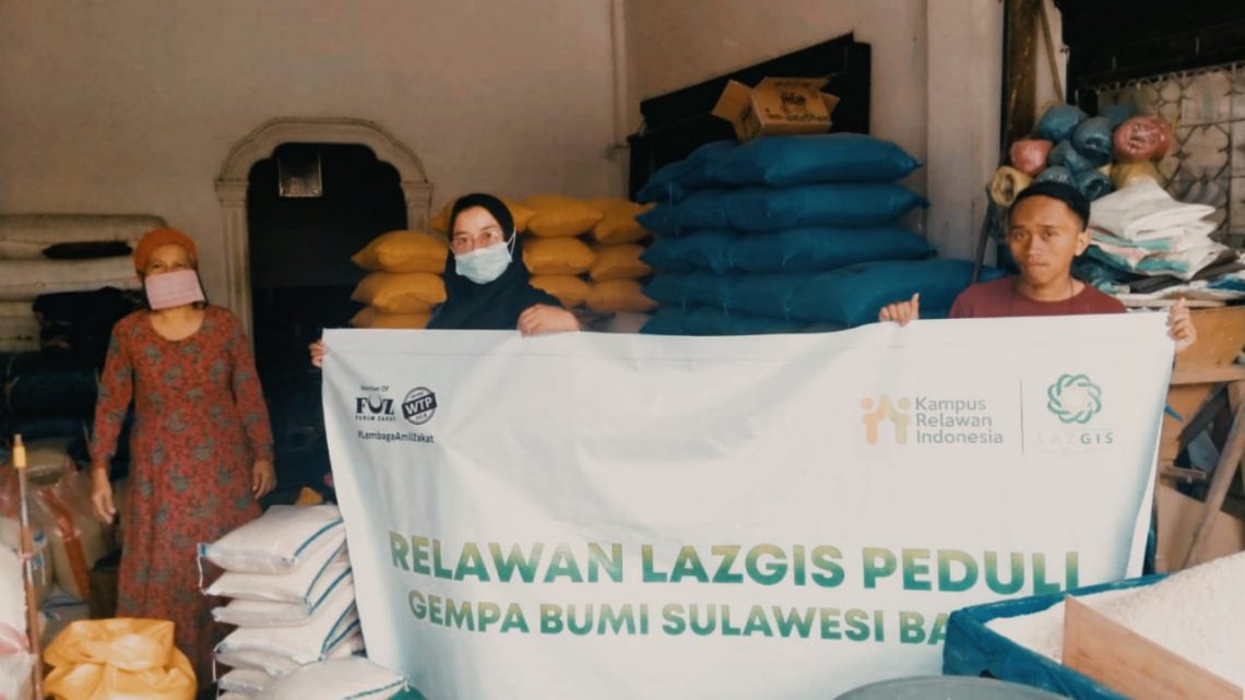 Relawan LAZGIS Peduli Siapkan Bantuan Untuk Korban Gempa Bumi Mamuju, Sulbar